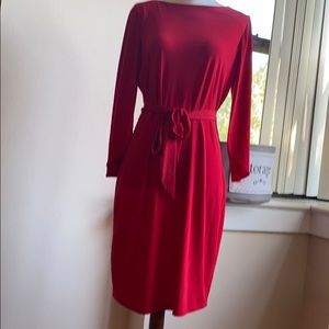 Red dress with wings Calvin Klein 4